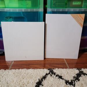 Set of 2 Canvas Panels: Crafter's Square & Unbranded SEALED